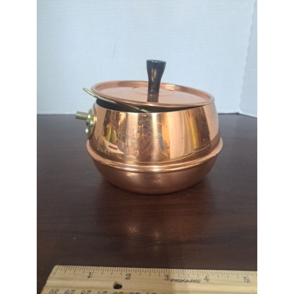 Copper Craft Guild Fondue Pot And Warmer NO HANDLE OR STAND